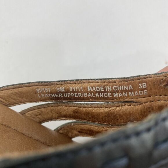 Clarks Artisan Women's Green Leather Slip On Comfort Sandals Size 9M Pre Owned - Picture 4 of 16